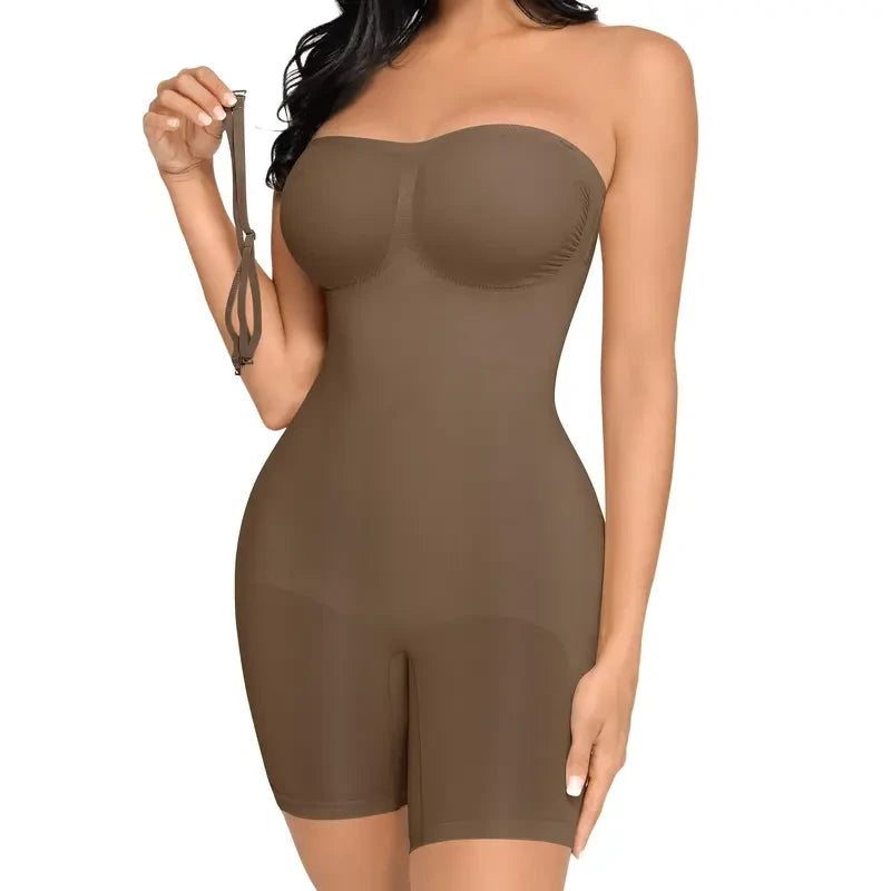 Strapless Seamless Shapewear Bodysuit