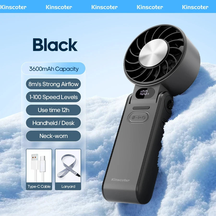 Kins Coter Portable Handheld Turbo Fan