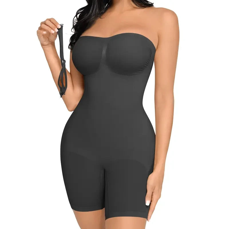 Strapless Seamless Shapewear Bodysuit