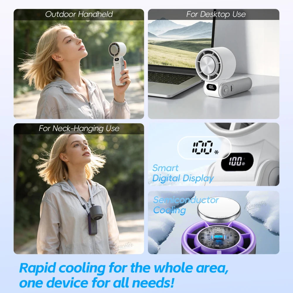 Kins Coter Portable Handheld Turbo Fan