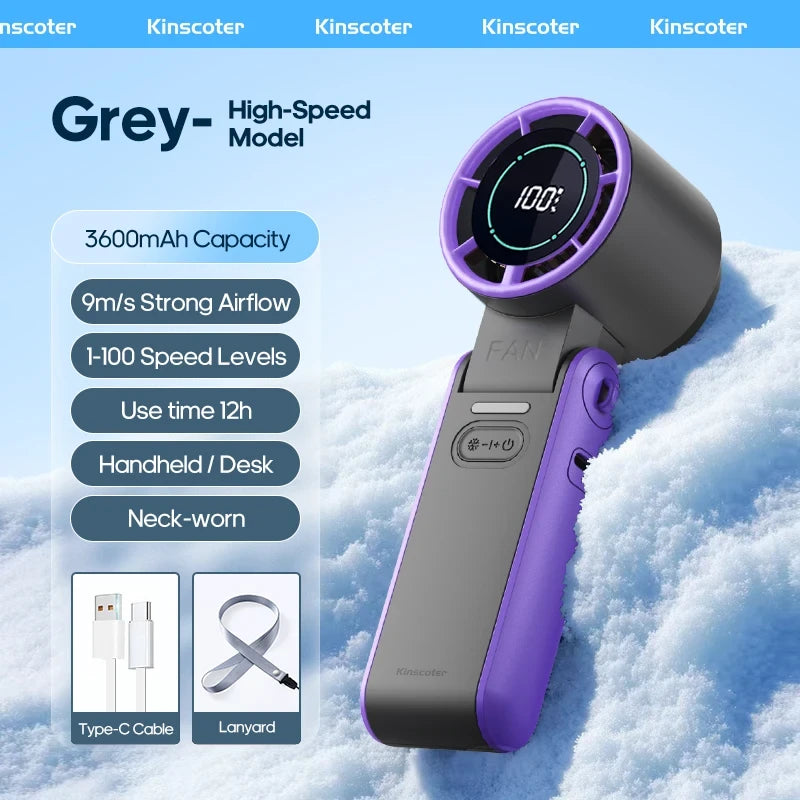 Kins Coter Portable Handheld Turbo Fan