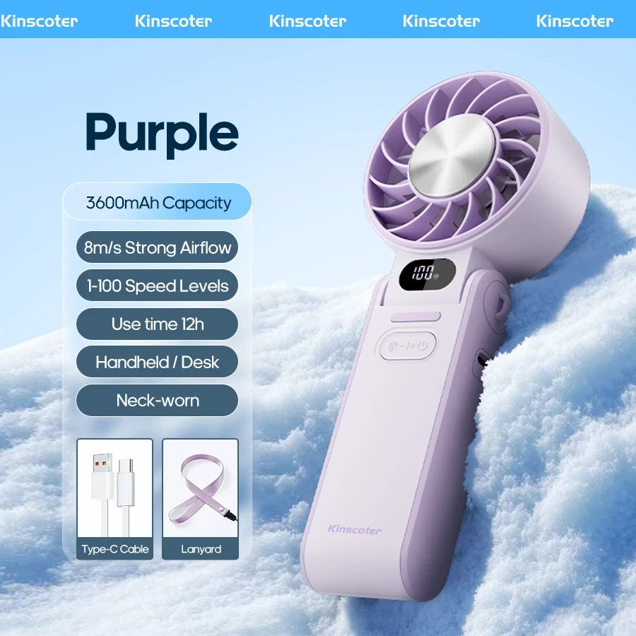 Kins Coter Portable Handheld Turbo Fan