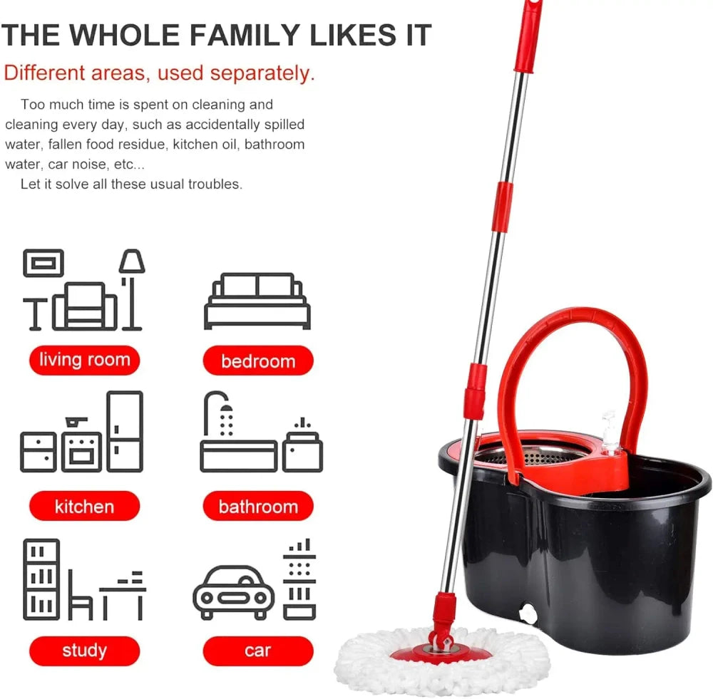 Rotating Microfiber Spin Mop Set