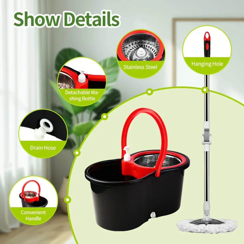 Rotating Microfiber Spin Mop Set
