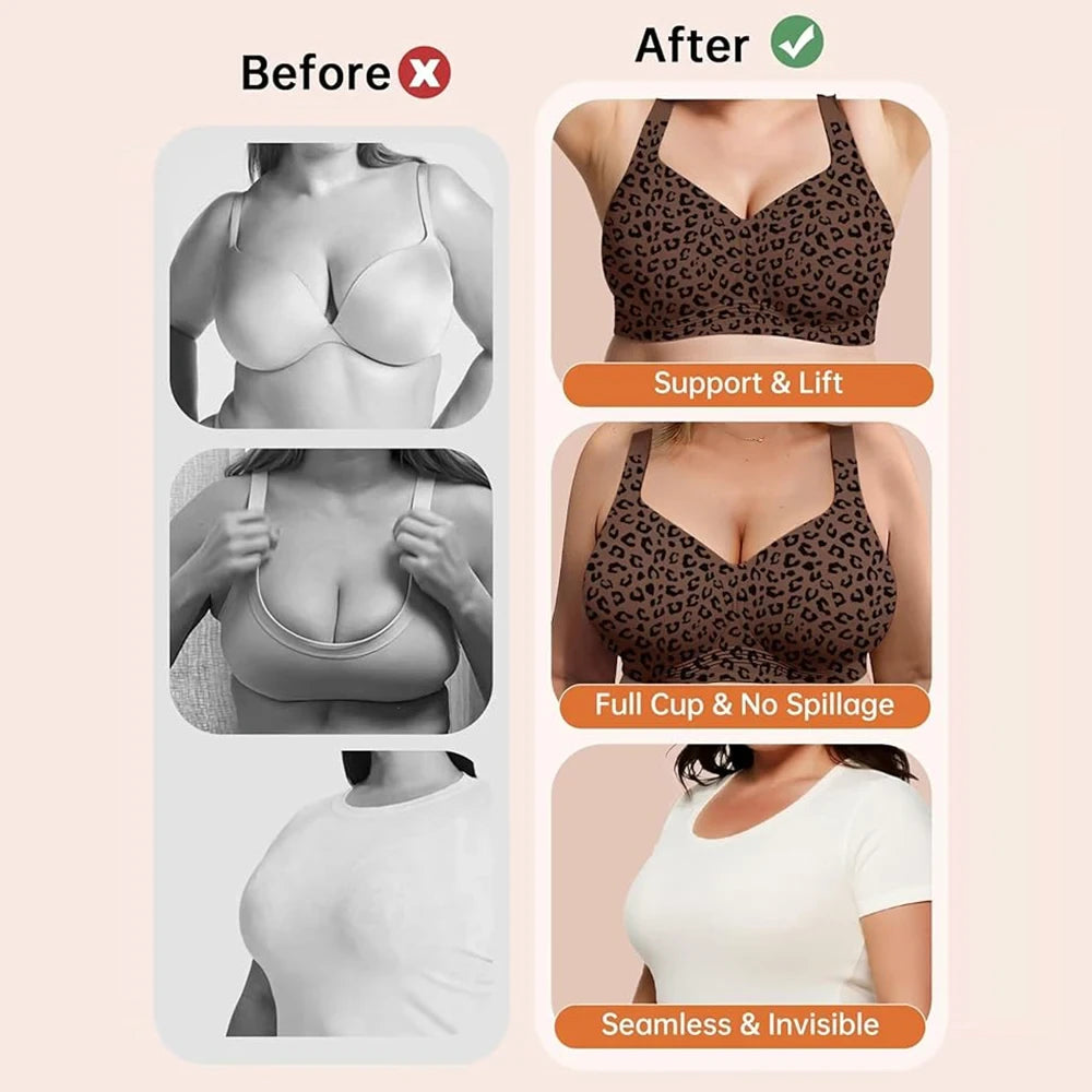 Leopard Print Wireless Bralette
