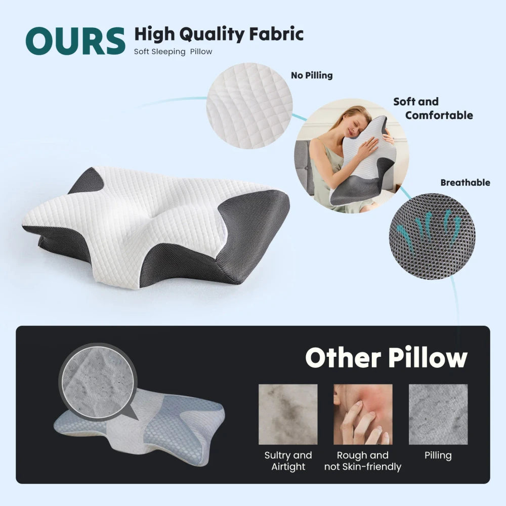 Ergonomic Memory Foam Cervical Pillow