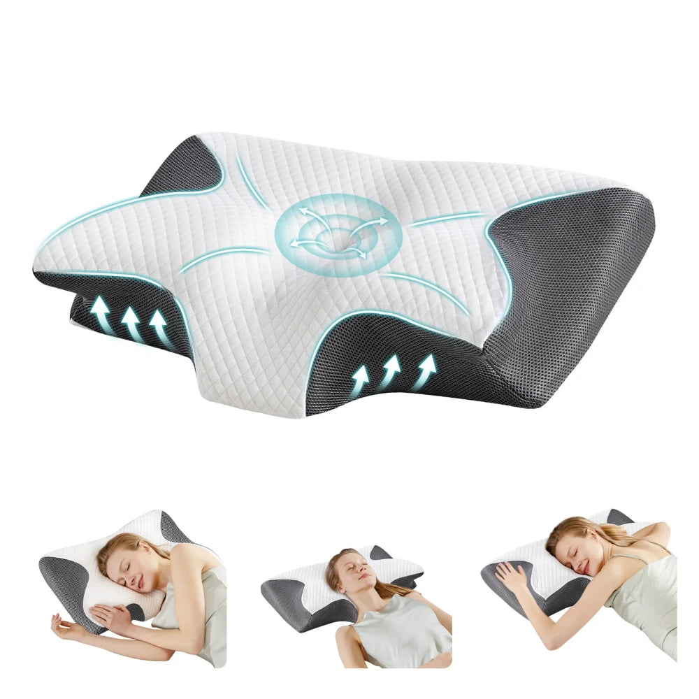 Ergonomic Memory Foam Cervical Pillow
