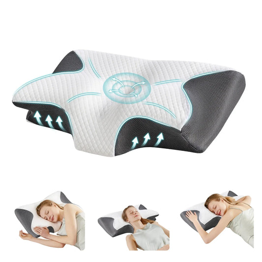 Ergonomic Memory Foam Cervical Pillow